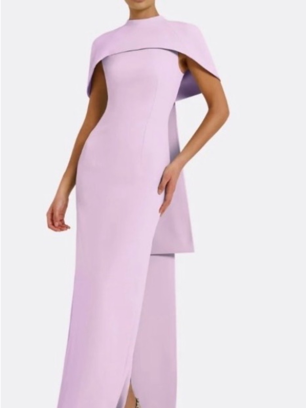Lilac Cape-Back Maxi Dress - Women Dresses Maxi